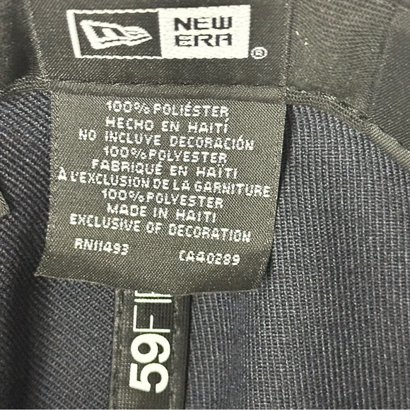 Men's New Era Seattle Mariners Navy/Aqua Alternate On-Field 59FIFTY Fitted Cap - Picture 6 of 8